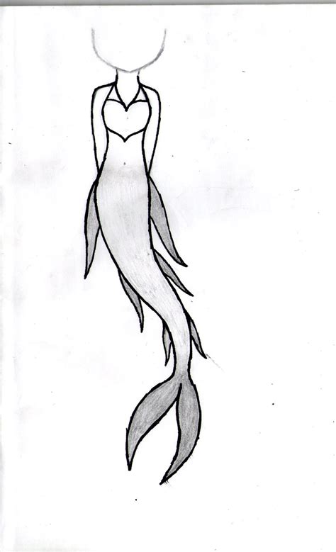 Line Drawing Mermaid | Free download on ClipArtMag