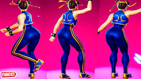 Fortnite Im A Mystery Emote With Chun Li Extended Version Thicc 🍑😘