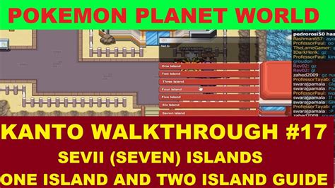 Pokemon Planet World Seviisevenislands Guide One And Two Island Move