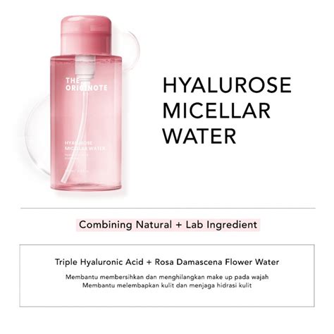 Jual The Originote Hyalurose Micellar Water 300ml Termurah November