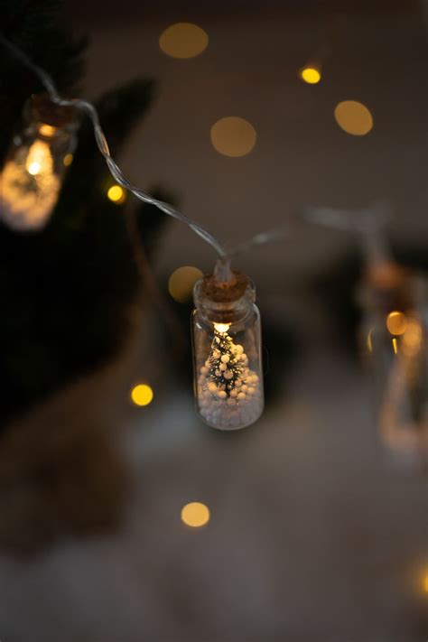 Weihnachtsdeko Im Glas Selber Machen Diy Lichterkette Mit