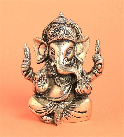 Buy Gold Brass Ganesha Idol By Imli Street At 48 OFF By Imli Street