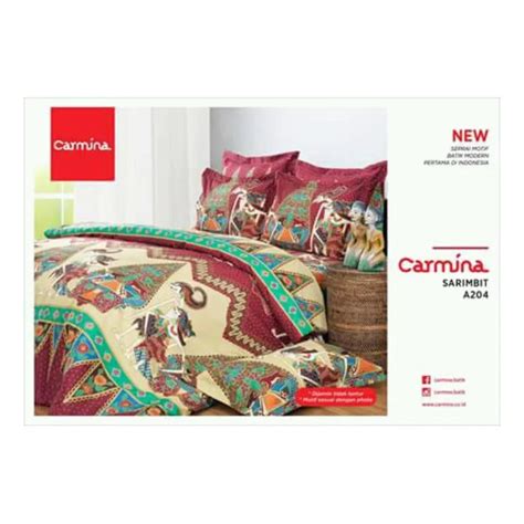 Sprei Asli Carmina Model Sarimbit A Motif Batik Modern Pertama Di