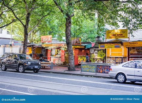 Street Food Portland Oregon Editorial Stock Image - Image of indian ...