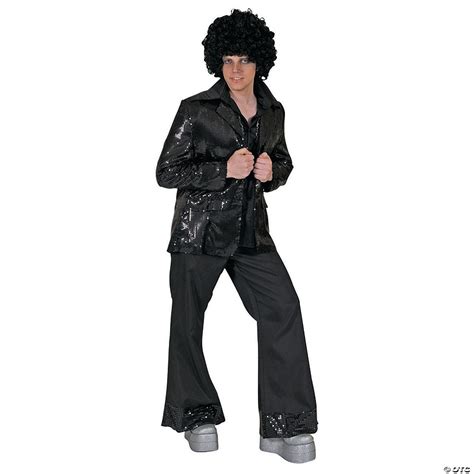 Mens Black Disco Jacket Costume Halloween Express