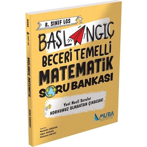 Muba Yayınları 8 sınıf Başlangıç Matematik Soru Bankas Kitabı