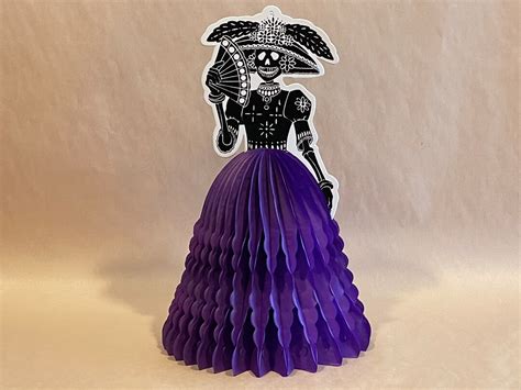 Foldable Catrina Papel Picado Mexico Paper Banner Small Papel Picado