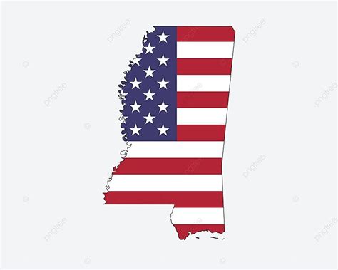 Mississippi Map Usa Flag Country National Vector Vector Country National Vector Png And