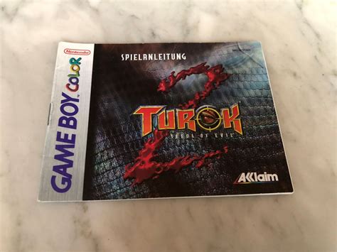 Anleitung F R Turok Game Boy Color Kaufen Auf Ricardo