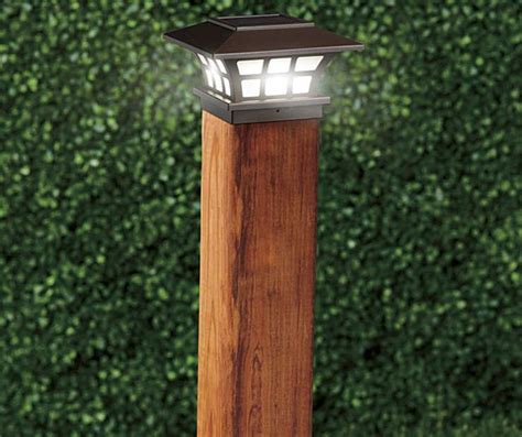 Fence Post Solar Lights Home Depot