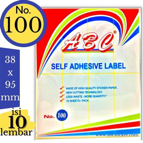 Jual Sticker Label Abc Adhesive Lengkap 120 Di Seller Onlinemarket