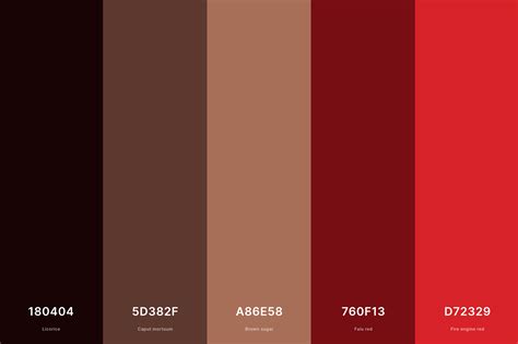 20 Brown Color Palettes With Names And Hex Codes 52 Off