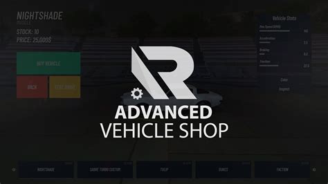 Ron Scripts FiveM Vehicle Shop PREVIEW YouTube