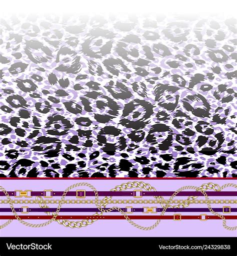 Leopard Border Print Royalty Free Vector Image