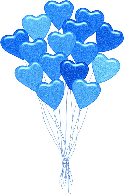 Blue heart balloons, balloons, heart, blue, balloon - free image from ...