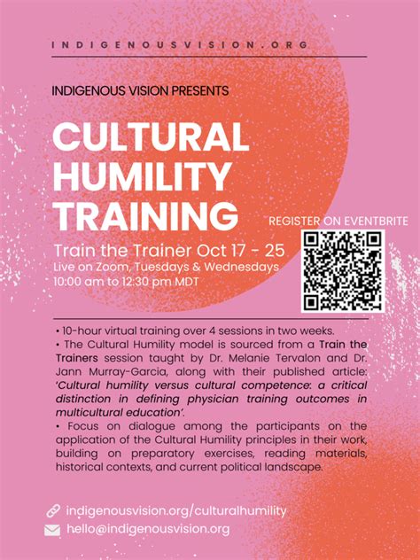 Cultural Humility Training With Indigenous Vision C Nonprofit