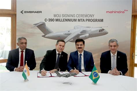 Embraer And Mahindra Announce Collaboration On C Millennium Medium