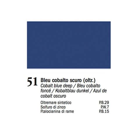 COLORE A OLIO 51 Bleu Cobalto Scuro FerroColor Ferramenta Bondeno