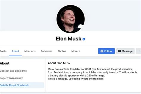 Facebook S Verified Fan Page Of Elon Musk Removed Insider Paper