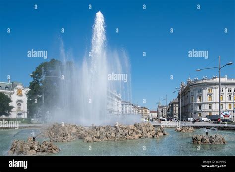 Water Fountain At Heroes Monument Of The Red Army Commemorating