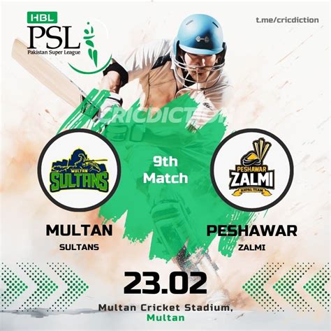 Match Preview Multan Sultans Vs Peshawar Zalmi Psl Th Match