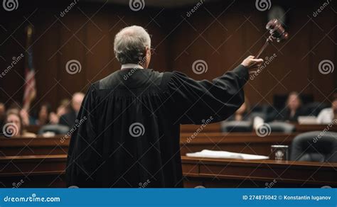 Impartial respected judge stock illustration. Illustration of barrister ...