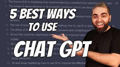 How To Use Chat GPT In 5 Ways Explained YouTube