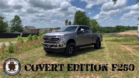 2020 Ford F250 Leveled On 35s Iconic Silver Covert Hostile Youtube