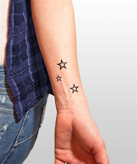 Tatuaje Temporal Estrella Blanca Feel Tattoo