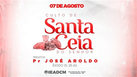 PRELETOR Pr José Aroldo Êxodo Cap 15 Ver 23 ao 26 Culto De Santa