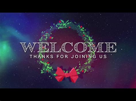 Glorious Christmas Welcome Wreath Centerline New Media Playback