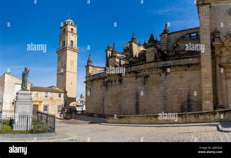 Jerez De La Frontera Spain 12 March 2022 The Historic Cathedral Of