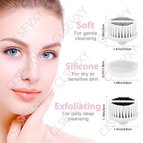 Water Resistant Facial Cleansing Spin Brush Set With Exfoliating