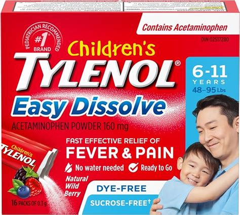 Tylenol Poudre D Ac Taminoph Ne De Baies Sauvages Faciles Dissoudre