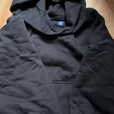 Large Black Yeezy Gap Hoodie Depop