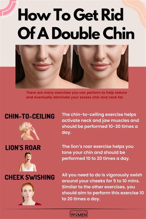 How To Get Rid Of A Double Chin Double Chin Loose Face Fat Reduce