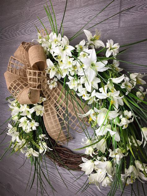 Year Round Door Wreaths Wreath Lilys Wreath Everyday Etsy
