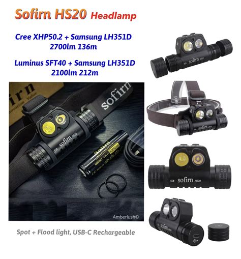 Sofirn Hs Lm M Xhp Lh D Usb C Rechargeable Dual Led