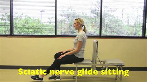 Sciatic Nerve Glide Sitting Youtube