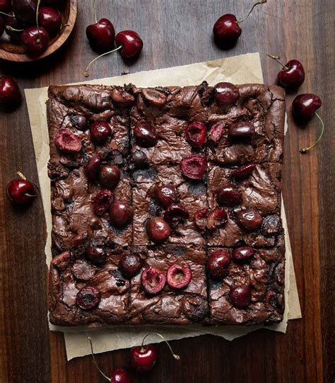 Roasted Cherry Brownies I Am Baker