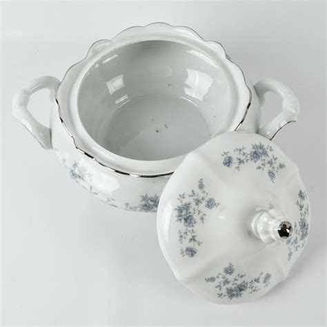 Johann Haviland Bavarian "Blue Garland" Porcelain Dinnerware | EBTH