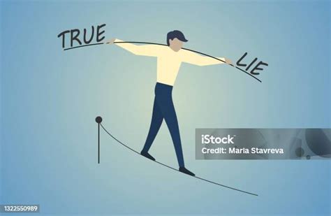 Concept Truth And Lie Stock Illustration Download Image Now