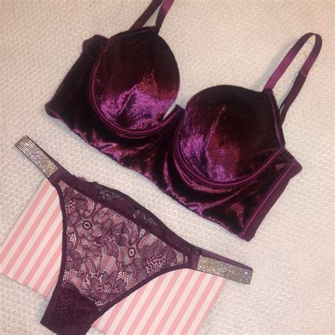 Victoria S Secret Intimates And Sleepwear Victorias Secret Very Sexy Velvet Shine Bra Shine