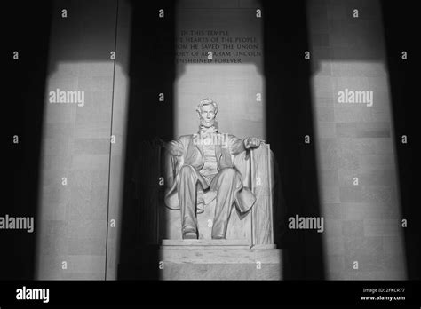 WASHINGTON DC La Gran Estatua Del Presidente Abraham Lincoln Que Se