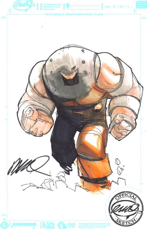 Ramos Juggernaut In Dustin Duffys Commissions Comic Art Gallery Room