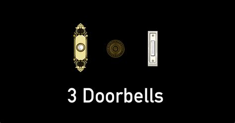 3 Doorbells Doorbell Sticker Teepublic