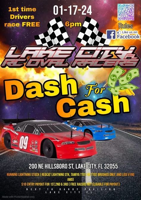 Lake City Fl Rc Oval Racers Dash For Cash Darby Pavilion At Wilson Park Lake City 17 January