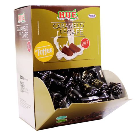 Bala toffee caramelo de café diet display 500g hué Balas Magazine Luiza