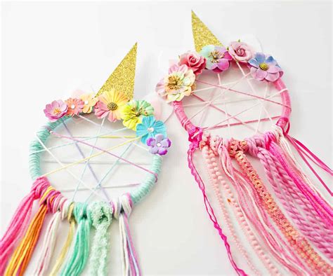 Unicorn Dream Catcher Diy Craft Kit Dreamcatcher Make Your Own Paper