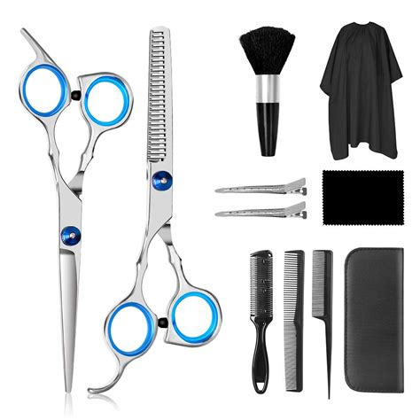 Hair Cutting Scissors Set 11PCS Stainless Steel Hairdressing Scissors